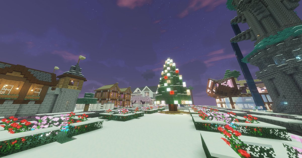 EstefyHero0's tweet image. Nuestra pequeña villa en #DiosesMC  ya está decorada de navidad 🎄