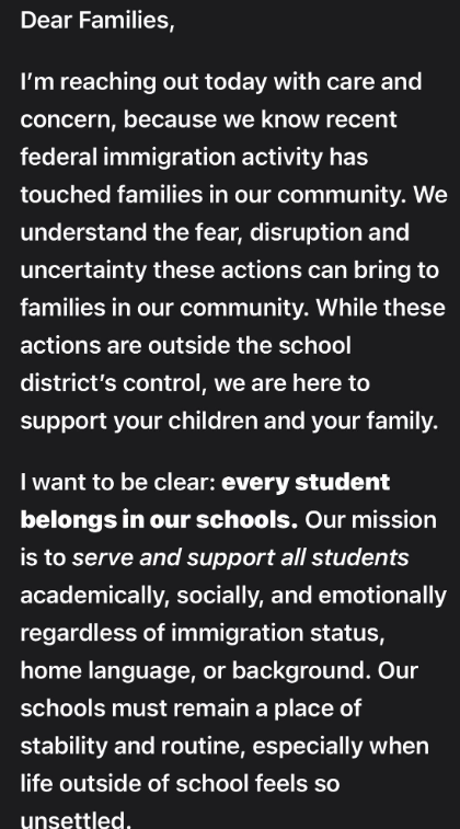 CrimeWatchMpls's tweet image. Message reportedly sent out by Bloomington Public Schools @bps271 to familes.