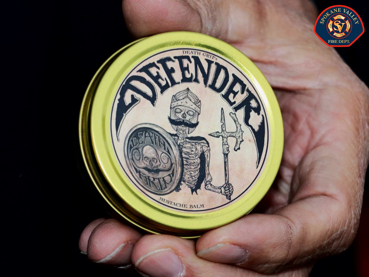 SpokaneValleyFD's tweet image. But that’s not all!

Along with the coveted SVFD Mustache Mania trophy, Captain Hughes scores mustache balm, a handy stache protector to keep that handlebar dry while sipping, and most importantly the admiration of his millions of fans!

#SVFD #SVFDMustacheMania2025 #Movember