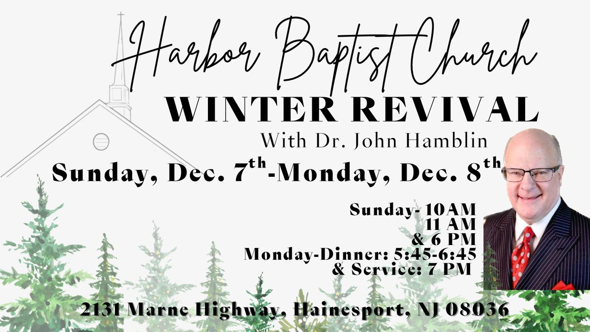 DrJohnNHamblin's tweet image. Praying for this quickly approaching revival meeting in "THE GARDEN STATE", host pastor, @pathiggins23 ,...