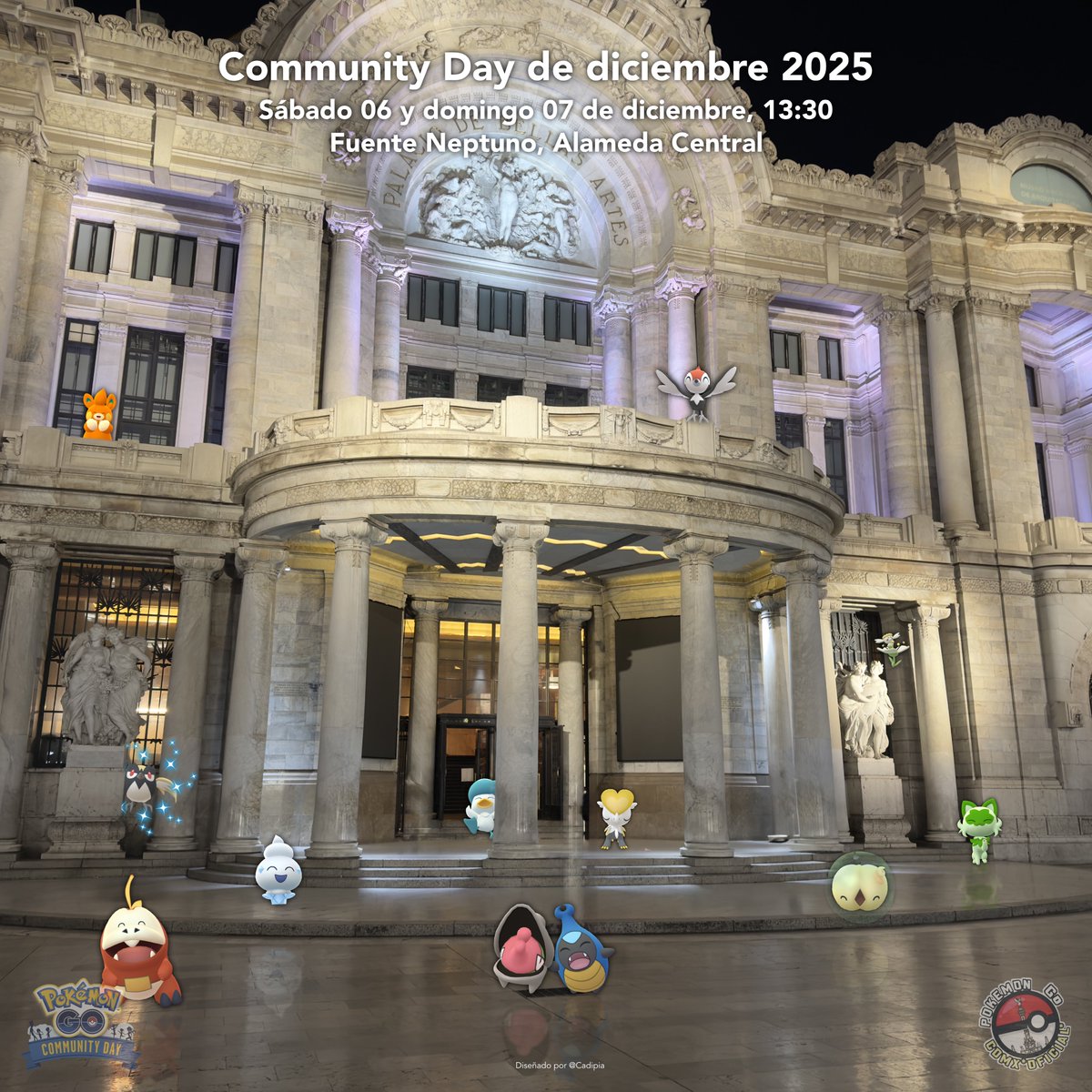Entrenadores, ¡nos vemos mañana para el último Community Day de 2025! ✨🥳

Diseñado por: <a href="/Cadipia_Oficial/">Cadipia</a> 

#Pokemon, #pokemongoapp, #Pokemongo, #niantic, #pokemongocdmxoficial