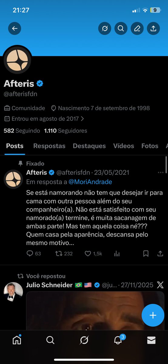 afterisfdn's tweet photo. Pessoal, minha conta foi hackeada. Não estou conseguindo trocar senha e e-mail e por incrível que pareça estou tendo acesso ao meu Twiiter normalmente, peço que todos denunciem minha conta para que seja desativa. https://t.co/fIvR5LxAm6