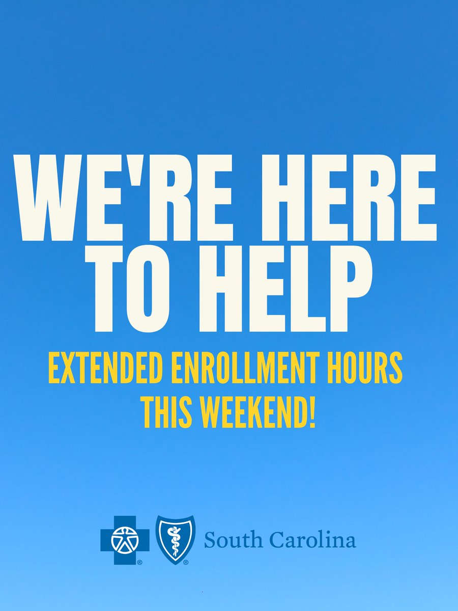 Reminder: Medicare Open Enrollment ends Dec. 7. But don’t worry, our team is working late to help South Carolinians find the right health coverage. Give us a call: 888-591-BLUE (2583). Why is BlueCross the company you keep?  tinyurl.com/bcbssc-medicar….