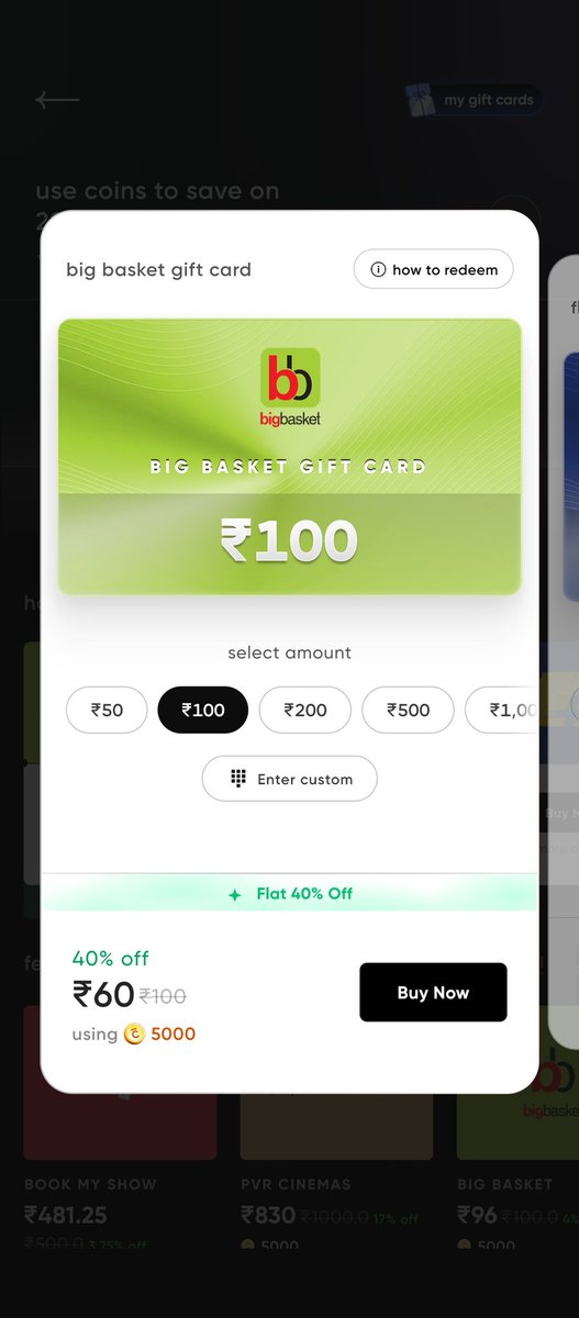 UltimateDeall's tweet photo. *Buy ₹100 Flipkart Gift Voucher @ 60 (40% Discount) on Cred App + using SBI Cashback credit card 5% Extra*

*Open cred< rewards< gift cards.*

✅ *Ensure merchant name shows DREAMPLUG to get 5% cashback*

*App Link* https://t.co/0OHO4UMCkD

#Cred 
#ccgeek
#creditcard #ccgeeks https://t.co/dCGgc75OBR
