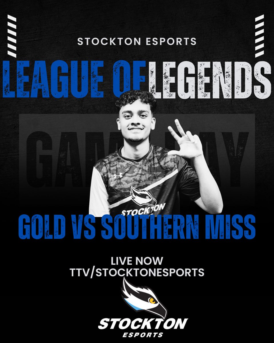 Come cheer on our League Gold team in week 2 of playoffs!
twitch.tv/stocktonesports