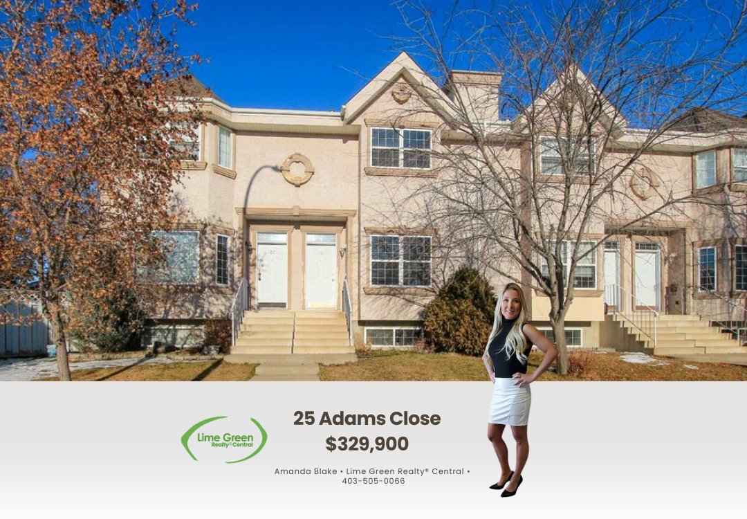 ✨ MOVE-IN READY TOWNHOME BACKING GREEN SPACE IN ANDERS SOUTH ✨

📍 25 Adams Close
💰 $329,900
🏠 MLS# A2272861

📸 More Info &amp; Photos: bit.ly/MLS-A2272861