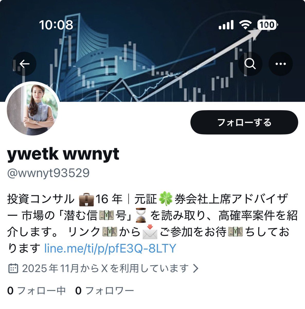 やはり投資詐欺グループのようです