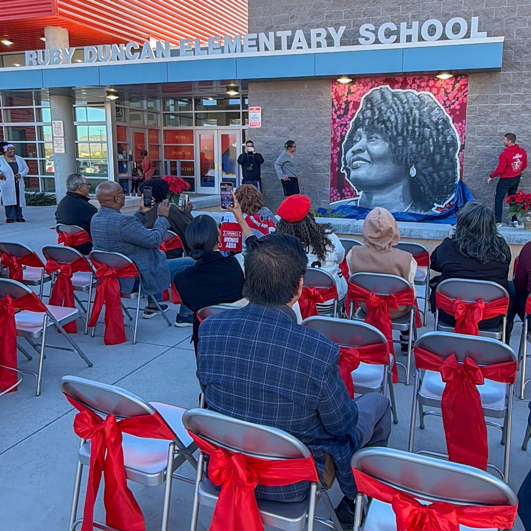 Councilman Isaac Barron joined students, staff, and Ruby Duncan at the elementary school named in her honor  for the unveiling of a new mural honoring her legacy.  Please join us in celebrating Ruby Duncan Day and a leader who continues to shape our community!