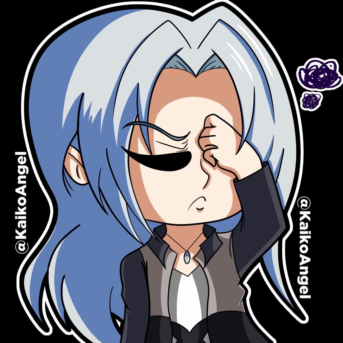 KaikoAngel's tweet photo. Redraw of Sephiroth "Emotes" from Dissidia Duellum💕
#myart #digitalart #chibiart #chibistyle #chibiicon #sephiroth #sephirothchibi #dissidiaduellumfinalfantasy #emote #chibiemote #art #digitaldrawing https://t.co/JqoFYBzlKz