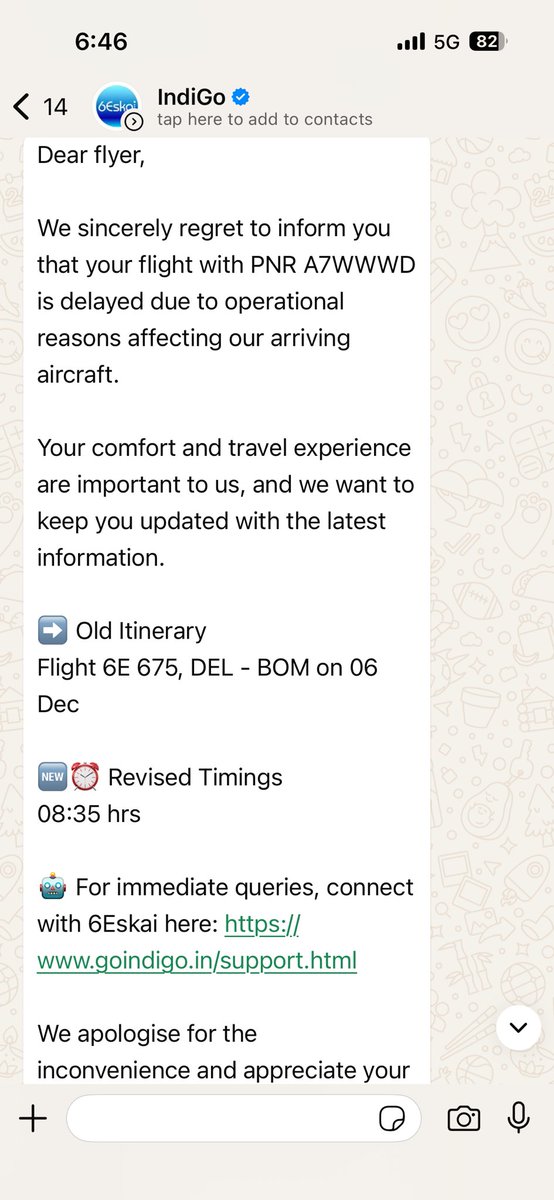 <a href="/IndiGo6E/">IndiGo</a> 
You again delayed my flight by 35 minutes. 
When i checked the flight status before leaving for the airport 2 hrs before the flight it showed its on time.
I accordingly checked out of the hotel ( 10 mins from Terminal 1 Delhi ) to reach the airport. 
Agony starts…