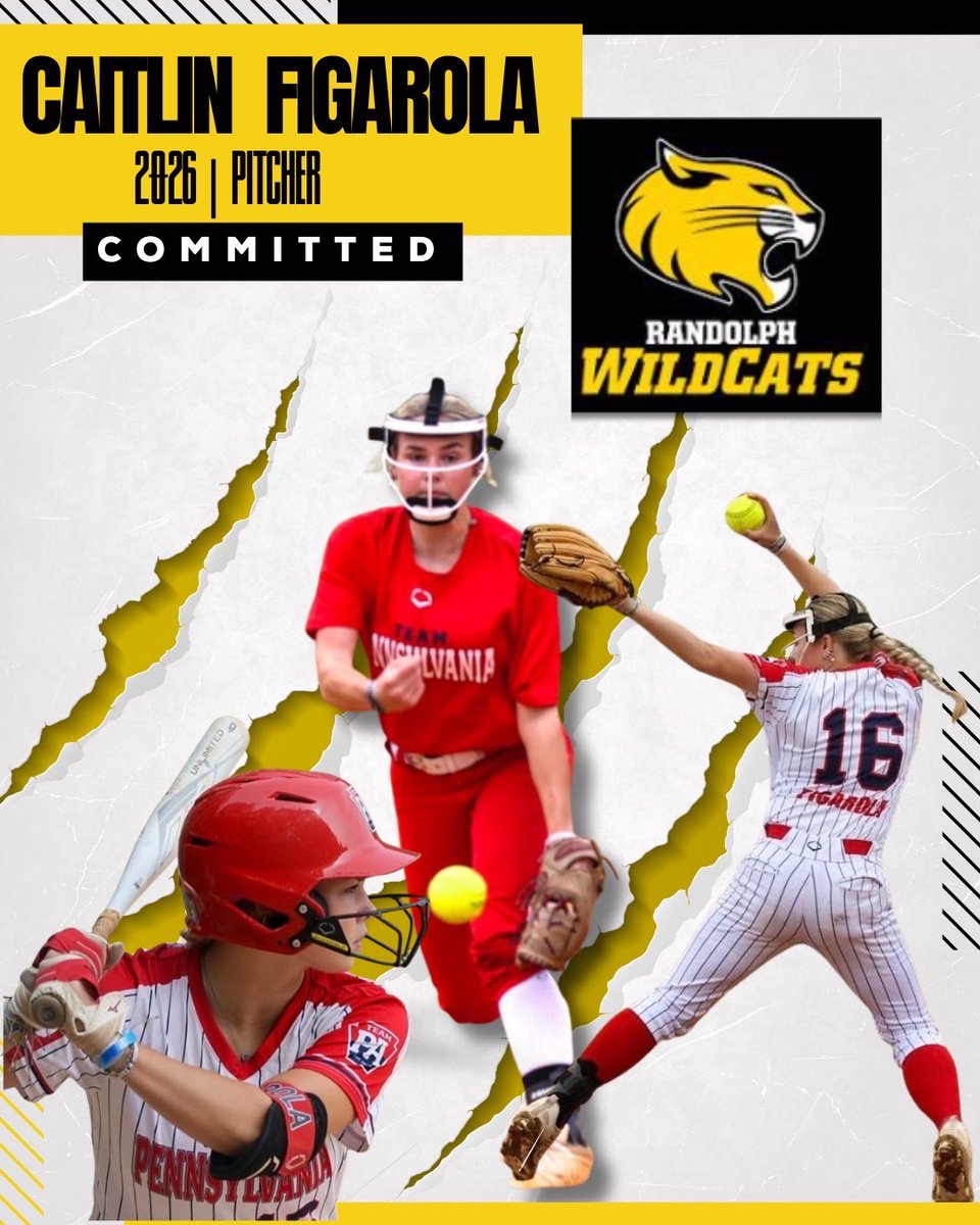CaitlinFigarola's tweet photo. I am so excited to announce my commitment to Randolph College to continue my academic and athlete career!! Thank you to my parents and coaches for supporting me through it all and always believing in me. Thank you especially to my girls at Team PA. 
Go Wildcats! 💛 https://t.co/qKjNlPa7Ox