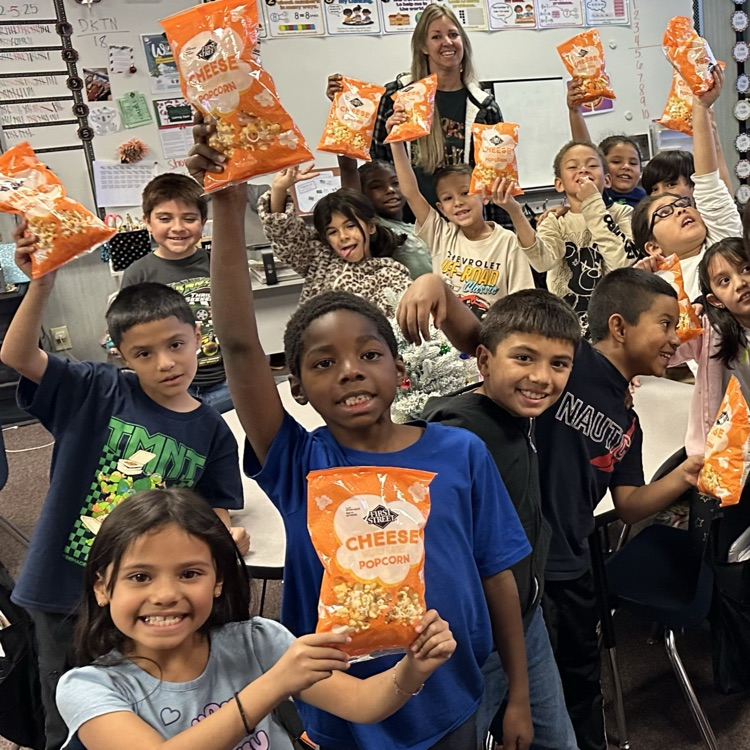 EucKoalas's tweet photo. Congratulations to Mrs. Tolson's 2nd grade class and Mrs. Ordaz's 1st grade class for receiving twelve days of perfect attendance! They had fun celebrating with popsicles &amp; popcorn! https://t.co/22udH23GNq