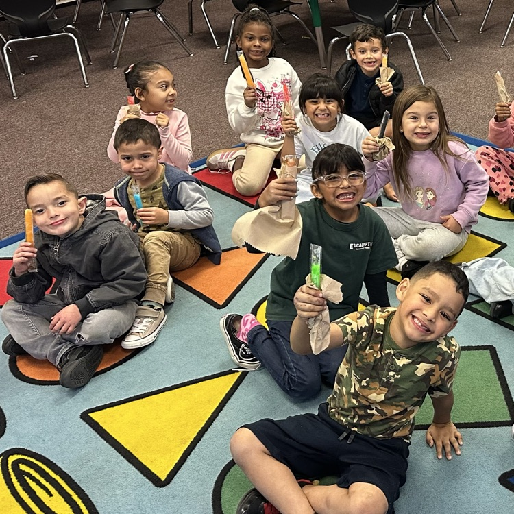 EucKoalas's tweet photo. Congratulations to Mrs. Tolson's 2nd grade class and Mrs. Ordaz's 1st grade class for receiving twelve days of perfect attendance! They had fun celebrating with popsicles &amp; popcorn! https://t.co/22udH23GNq