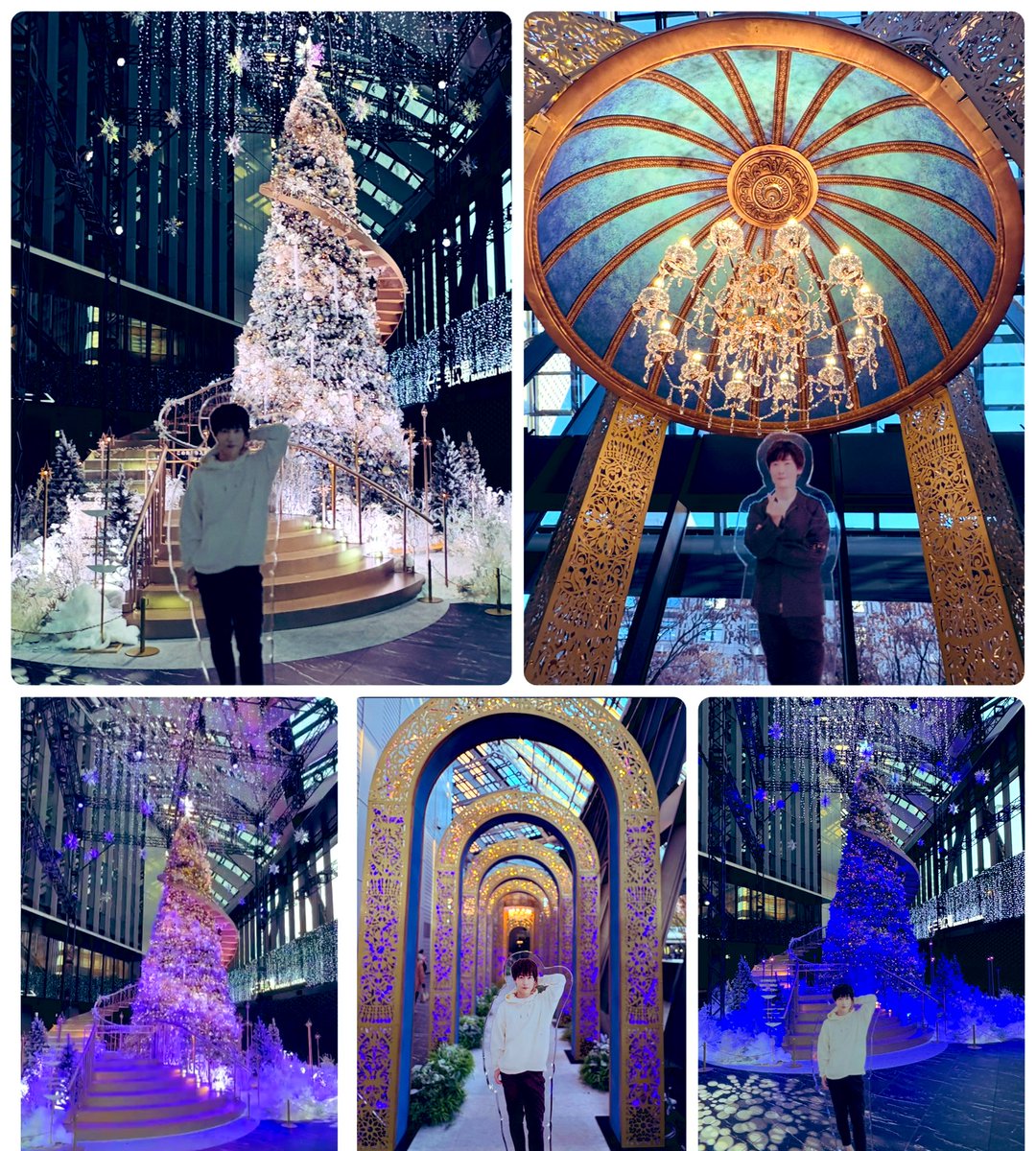住友ビルの三角広場のクリスマスツリー『snow flow❄️🎄』 大きな