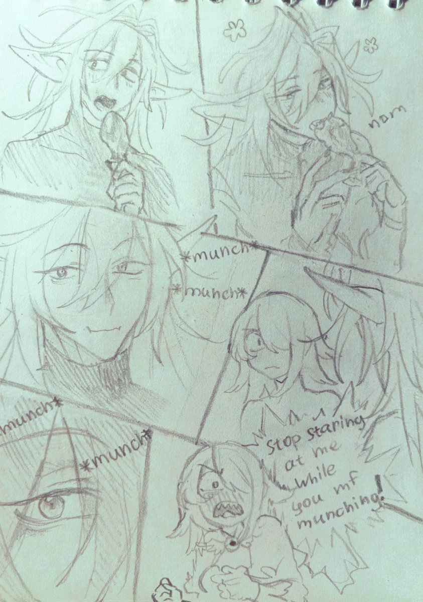 A tiny sketch comics in a new tiny sketchbook!
#oc 's