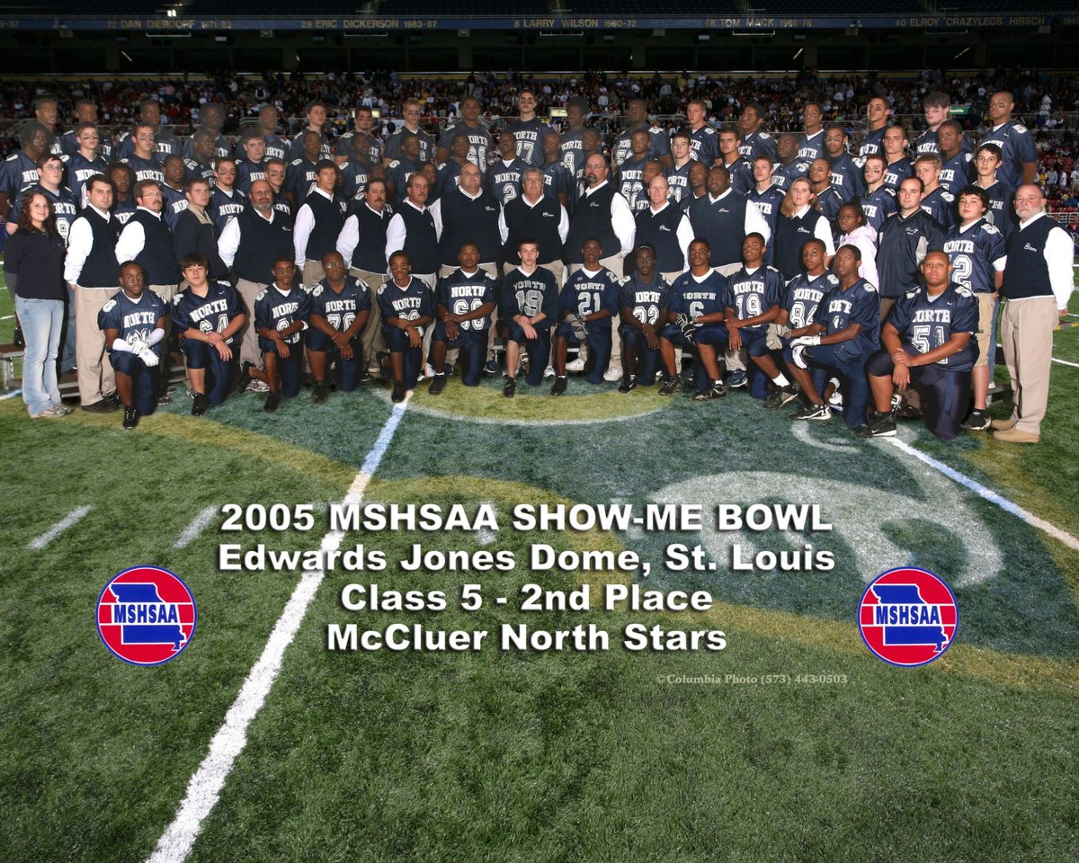 MSHSAAOrg's tweet photo. 🏆 MSHSAA Traditions!! In celebration of the 20th anniversary of the 2005 Class 5 Show-Me Bowl Football Championships 🏈 MSHSAA would like to take a look back and recognize the teams that participated. View our full presentation here: https://t.co/790bU89wi9 https://t.co/1vjh4Y0JAY