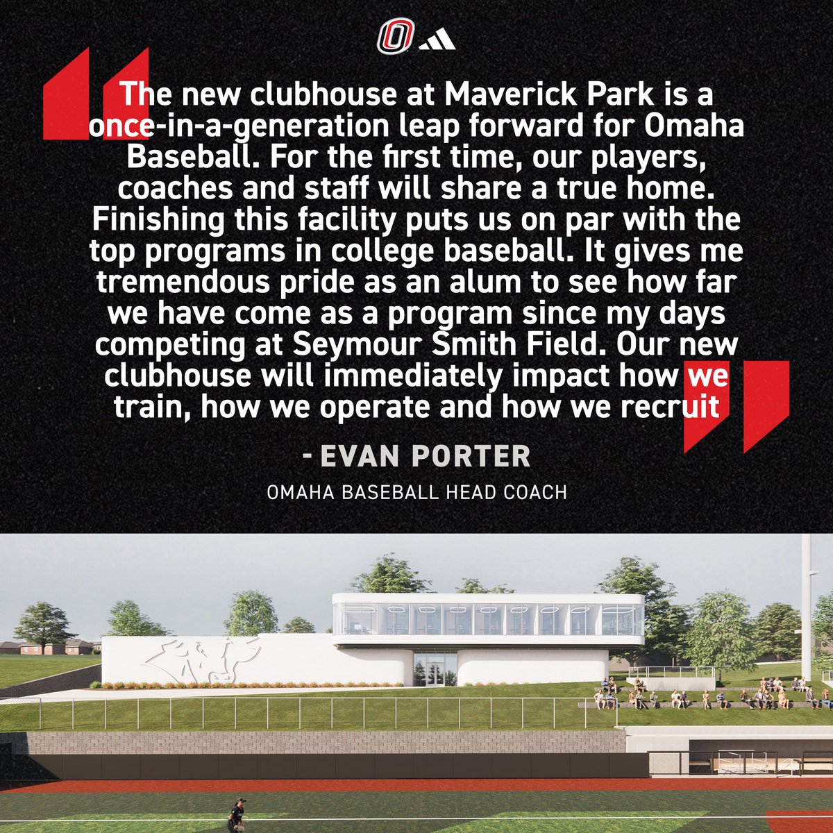 🗣️ | <a href="/EPorter35/">Evan Porter</a> on today's announcement following the approval of the #Omaha Athletics training facility and baseball and softball clubhouse🤘‼️

#ForThe402 | <a href="/UNOmaha/">University of Nebraska at Omaha</a>