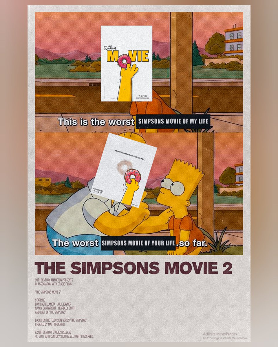 #thesimpsons movie 2. Just how excited are you? #art #movies
