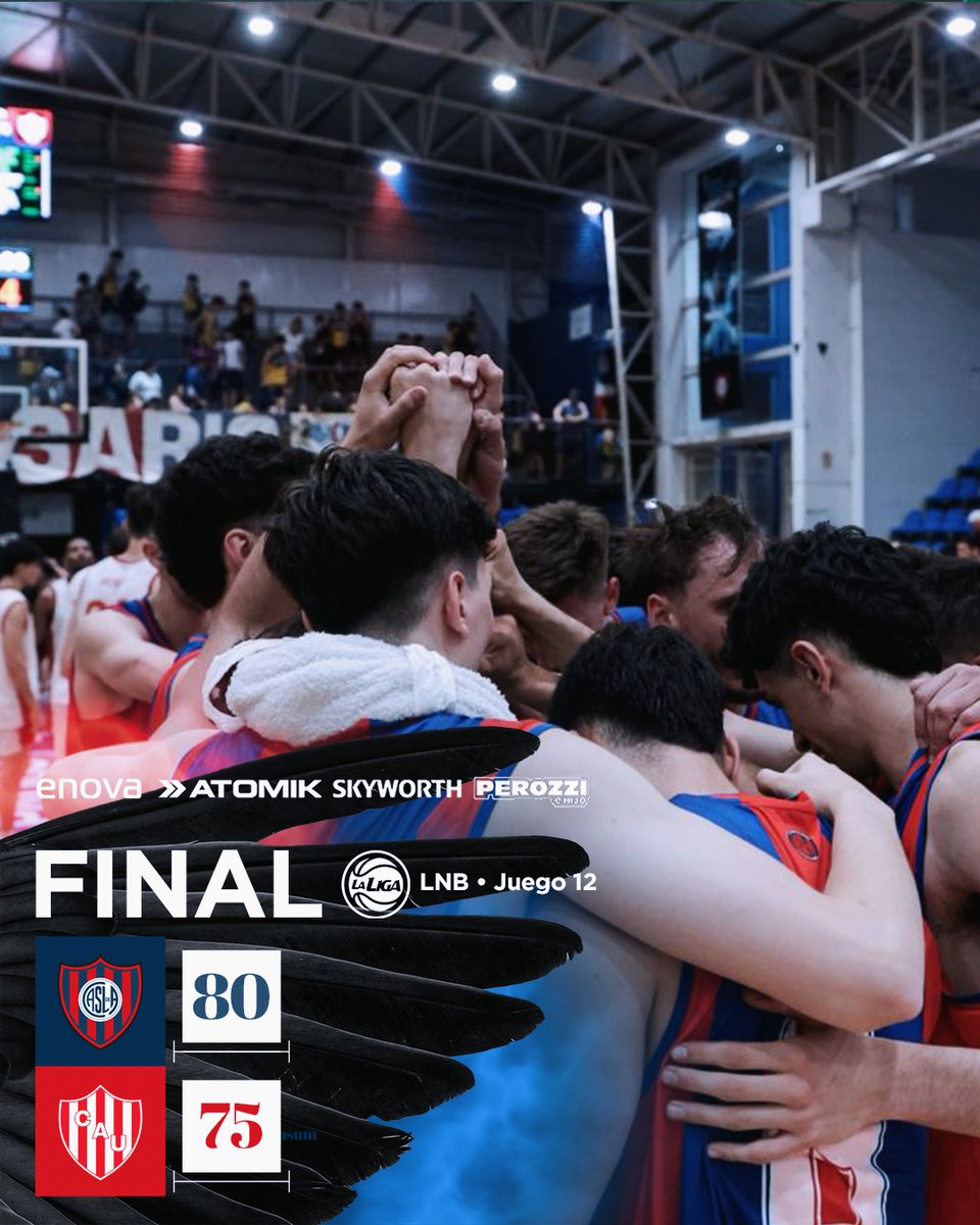 💪 ¡GANOOOOOÓ SAN LORENZOOOOO!

El Ciclón venció a Unión (SF) por 80-75 en el juego 1️⃣2️⃣ de la <a href="/LigaNacional/">La Liga</a> y volvió al triunfo en casa.

🔜 El próximo partido será el lunes a las 20:05 hs, ante Argentino de Junin, en Boedo

💙❤️💪 ¡Triunfazo, Ciclón!