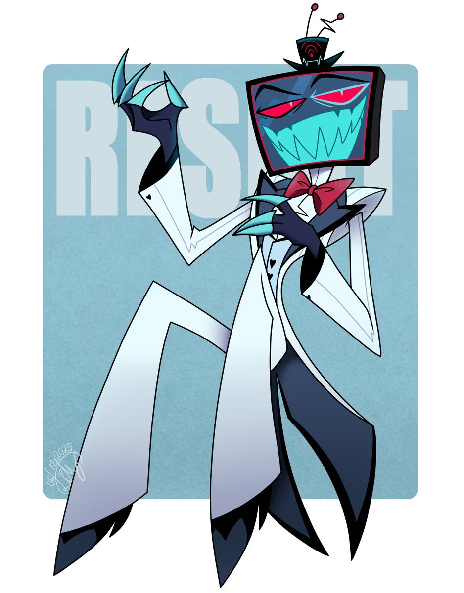 Another Vox, wanted to keep it simple this time and also draw him in his white suit💙🤍

#HazbinHotel #hazbinhotelseason2 #HazbinHotelFanart #HazbinHotelVox