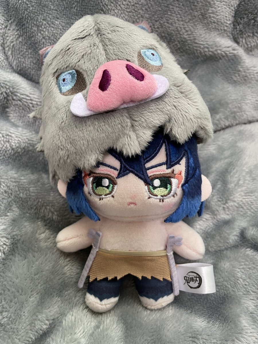 いつぬいの伊之助きた✨
顔の形は整えてみたけど、頭のラインがボコってしててちょっと気になる
とりあえず猪頭被せておこう😊