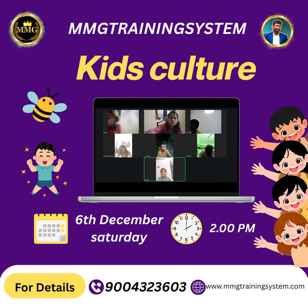 Srshchellam's tweet photo. MMG Training System 

📢 Kids Culture is here!

Fun • Learning • Discipline • Creativity
Let’s grow greatness in our children. ✨👶

For Details : 900 43 23 603
#MMG #Sureshchellam #100yearsmmg #kids #Parenting #training https://t.co/FK45aeE0yM