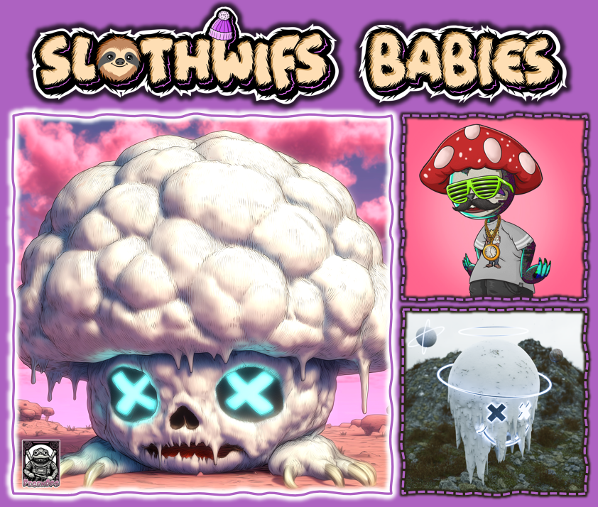 🍼 WELCOME SLOTHBABY #192! 🍼
SlothWif mated with <a href="/happyaciddreams/">{hadc},</a>  🦥❌❌
🫶 Mate here: forms.gle/S7CbXgHTp2AkMW…