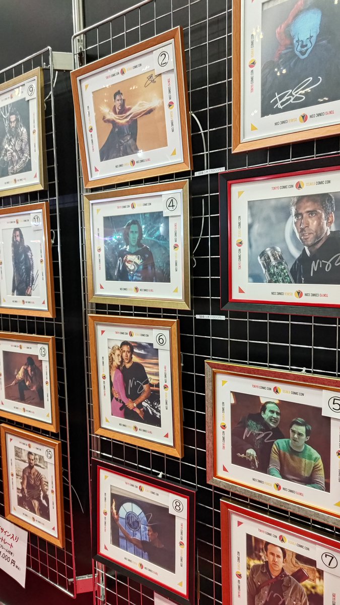 ニコラス・ケイジ刑事のサイン買っちゃった 額付きで11000円だったの安