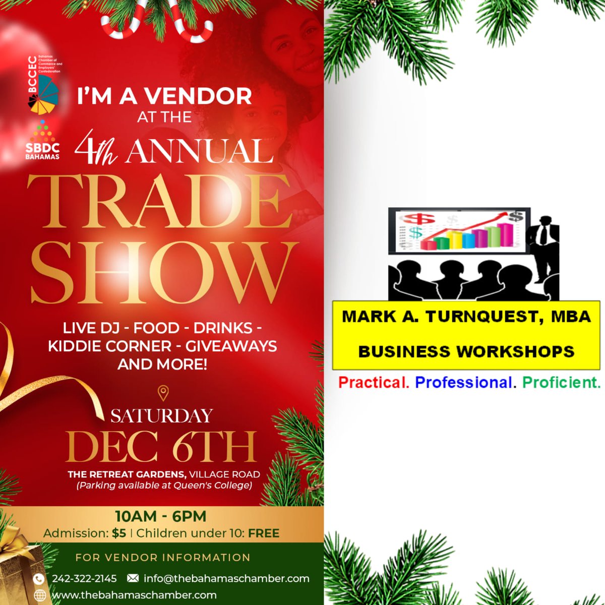 markaturnquest's tweet photo. SEE YOU ALL AT THE BAHAMAS CHAMBER OF COMMERCE TRADE SHOW

SATURDAY DECEMBER 6, 2025

BAHAMAS NATIONAL TRUS
I AM A VENDOR THERE:

 *PRODUCTS &amp; SERVICES:* 
1. BUSINESS TRAINING 
2. BUSINESS CONSULTING 
3. MERCHANDISEING &amp; ACCESSORRIES
4. 242 MSME ACT SURVEY FILL OUT CAMPAIGN https://t.co/frjJq5VxaM