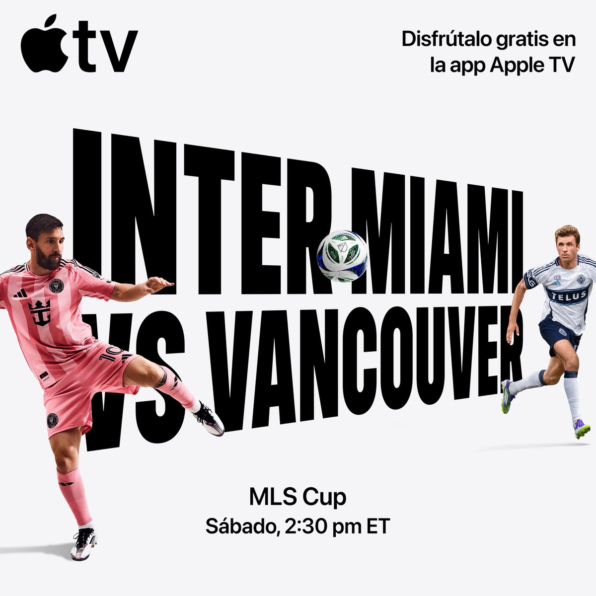 sadovnik1965's tweet photo. Llegó el día más esperado es la GRAN FINAL de la #mlscup2025 por @AppleTV @InterMiamiCF vs. @WhitecapsFC los esperamos desde las 2:30pm ET/11:30am PT junto al MVP @DiegoDv8 y @soyantosports con un gran previa que arrancará una hora antes con @RamsesSandoval @giosavarese @migallardo01 y @MicheleG3 todo el equipo de la @MLSes en el partido que cierra una temporada inolvidable