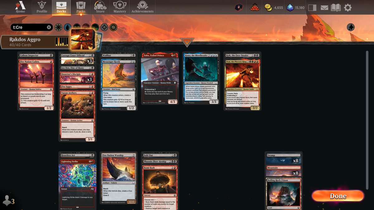 ThePastaPirate's tweet image. ⚔️🏆Rakdos Aggro🏆⚔️

1) 1x Fleet/Koh/Ozai: crazy value bombs

2) Triggered Fleet to make eight flyers for the trophy match comeback🏆

3) 3x Disciple/Official: deck's main gameplan

4) Black's rares hit crazy hard

Draft: 17lands.com/draft/a21ce072…

Games: 17lands.com/details/a21ce0…