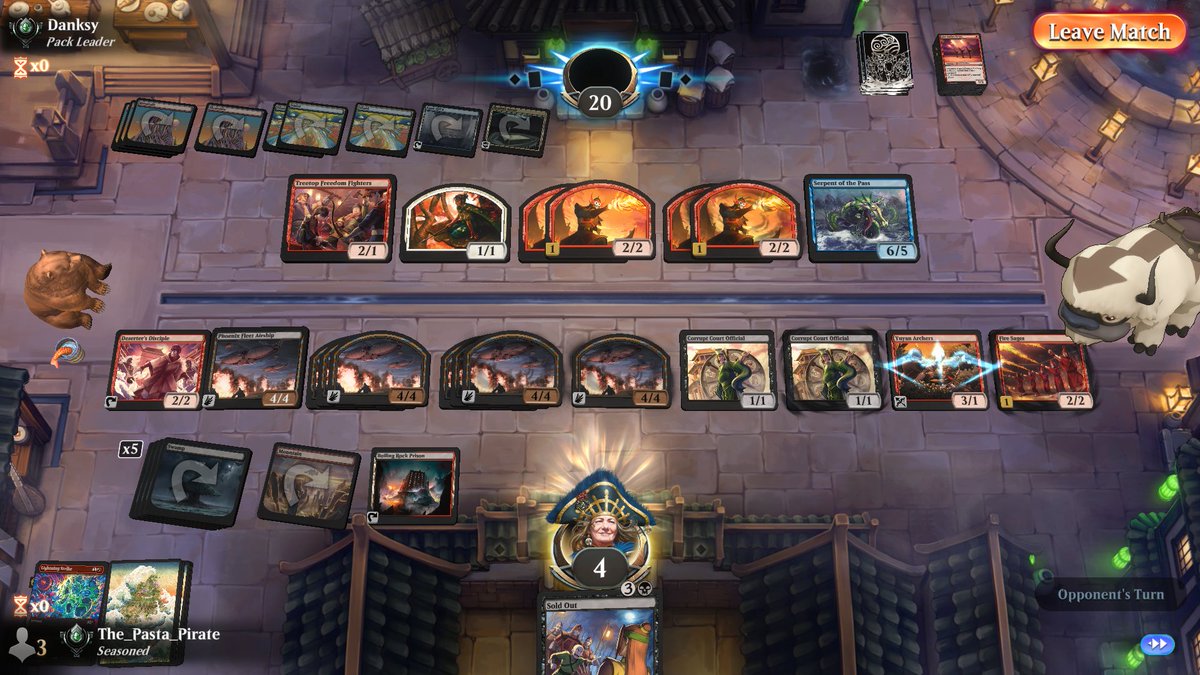 ThePastaPirate's tweet image. ⚔️🏆Rakdos Aggro🏆⚔️

1) 1x Fleet/Koh/Ozai: crazy value bombs

2) Triggered Fleet to make eight flyers for the trophy match comeback🏆

3) 3x Disciple/Official: deck's main gameplan

4) Black's rares hit crazy hard

Draft: 17lands.com/draft/a21ce072…

Games: 17lands.com/details/a21ce0…