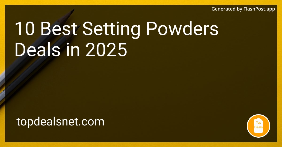 JordanKEurope's tweet image. Looking at 2025 setting powders: flawless skin or just future vision? Because I'm seeing both! 👀🔍 #ClearAsDay

Source: topdealsnet.com/blog/best-sett…

#BeautyCommunity #InstaBeauty #BeautyTips #MakeupAddict #settingpowders #setting