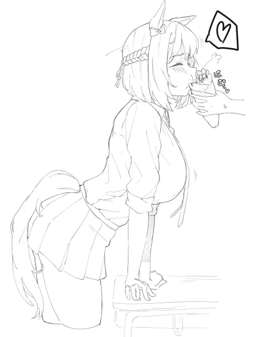 #せっかくなのでウマ娘もぐもぐダービーもください 