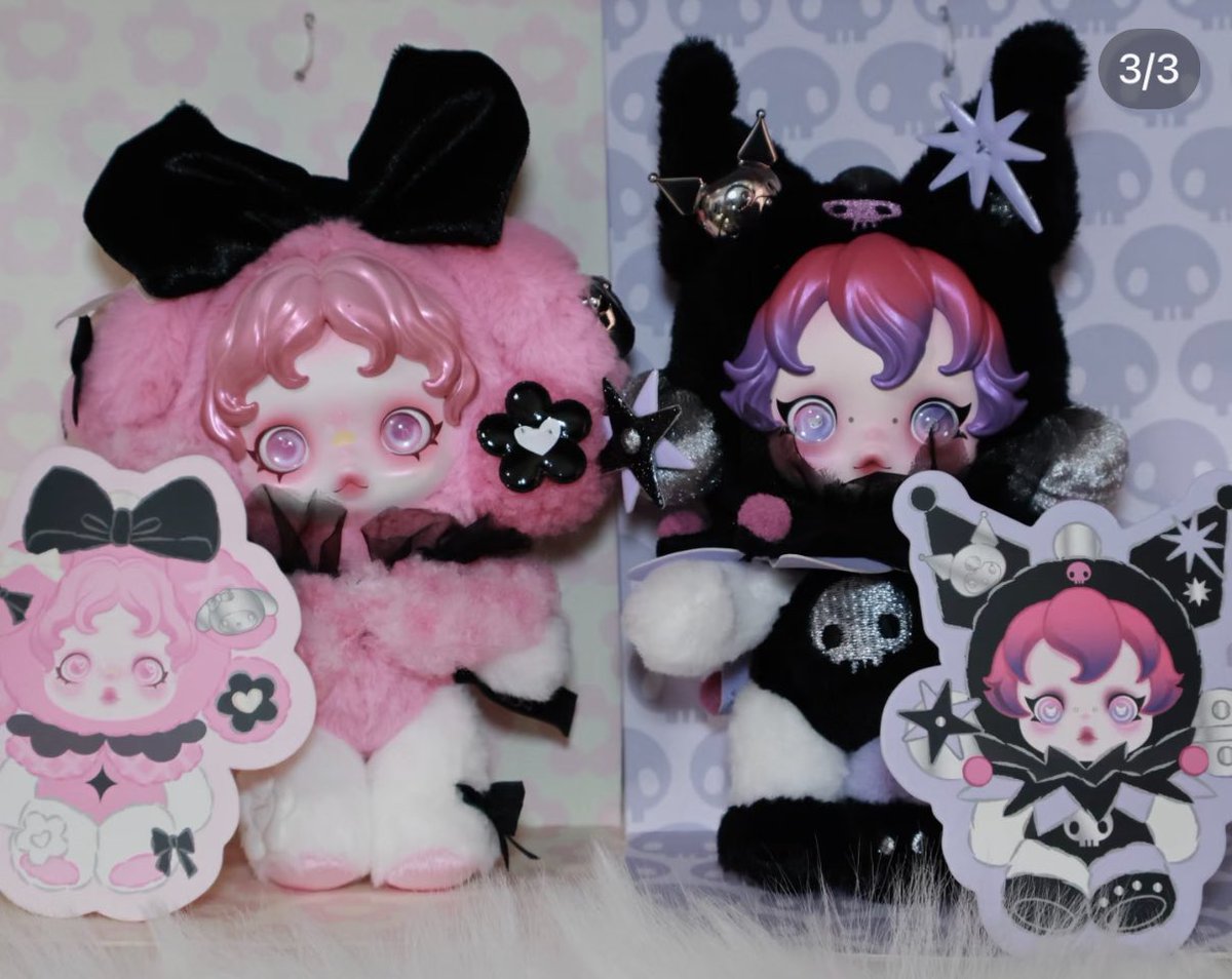 🩷🖤skullpanda x Sanrio 🖤🩷 クロミandマイメロand スカルパンダ