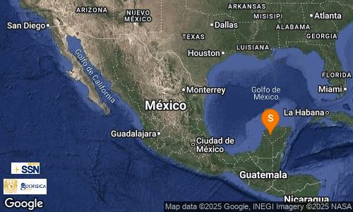 SismologicoMX's tweet photo. SISMO Magnitud 4.1 Loc  16 km al NORESTE de TICUL, YUC 05/12/25 23:38:57 Lat 20.52 Lon -89.46 Pf 5 km https://t.co/rATvPM5d4D