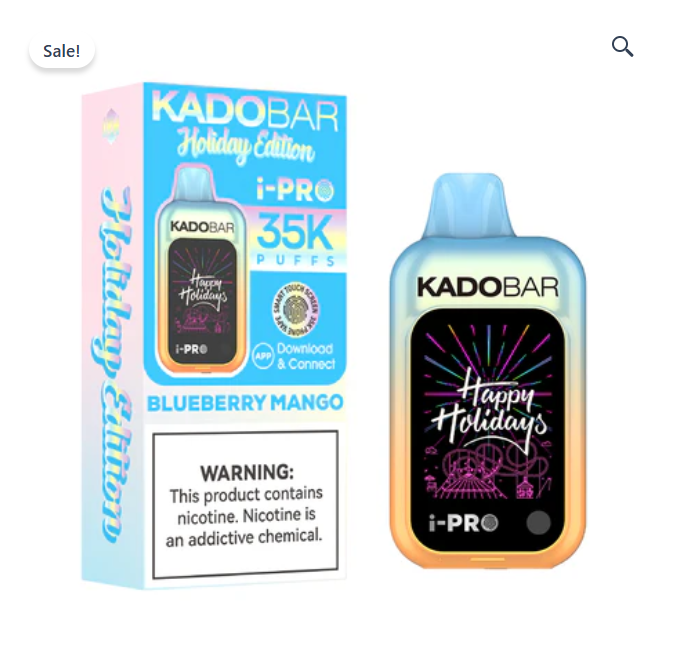 kadobar1's tweet photo. NEW ARRIVAL 🚨

Kado Bar I-Pro Blueberry Mango (Holiday Edition) is here. Up to 35K puffs with a smooth blueberry and mango blend that stays consistent. 

Shop now 👉 https://t.co/63yCdD5QKT

#KadoBar #IPro35K #BlueberryMango #DisposableVape #VapeDaily #HolidayVape https://t.co/jJgtklRP8g