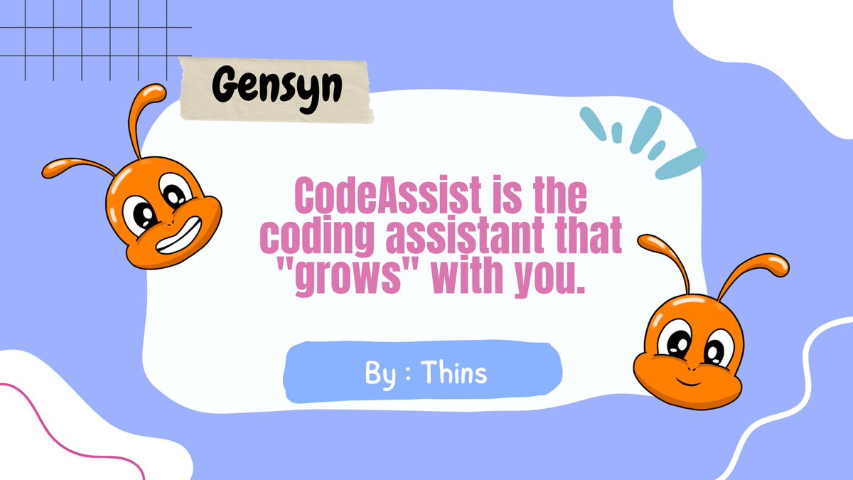 Thins140's tweet photo. 🧡Gswarm 

Below is a brief explanation of the codeassist that I made, hopefully it is easy to understand. 

#Gensyn #CodeAssist https://t.co/AWhTKi26qa