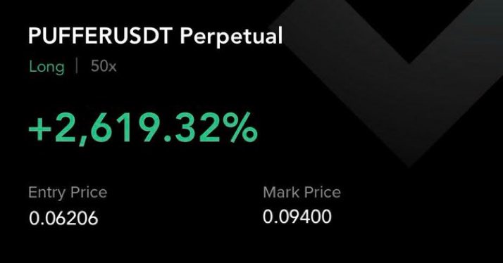 $PUFFER
TP4: 0.092 ✅

Join us➡️  T.me/+Vld5tsx484xjM…

  #LaVozArgentina #helevier #OlympiacosBC #السويداء #كاريزما5 #LingOrm  #bitcoin  #crypto #btc #eth #altcoin #trading #signal #memecoin #forex #xau #investing #gold #blockchain #Kuwait #Dubai #russia #Venezuela #MarkTuan