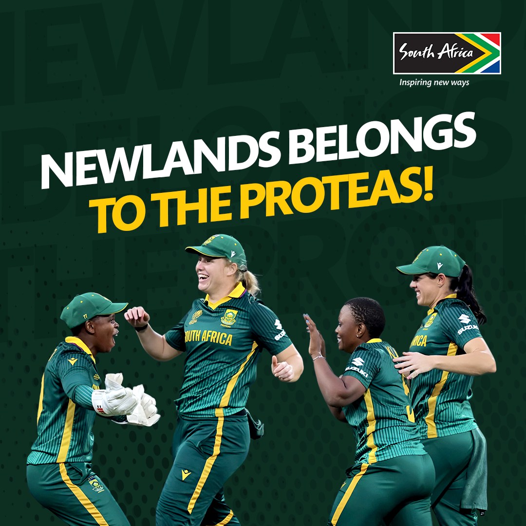 GovernmentZA's tweet image. When the Proteas step onto the crease, it’s ALWAYS more than just a game 💥💪
Huge congrats to our Proteas Women on taking the first T20! 🇿🇦🔥

Momentum is ours — let’s keep pushing, keep winning, keep shining!
Cricket South Africa

#ProteasWomen #T20Cricket #GreenAndGold