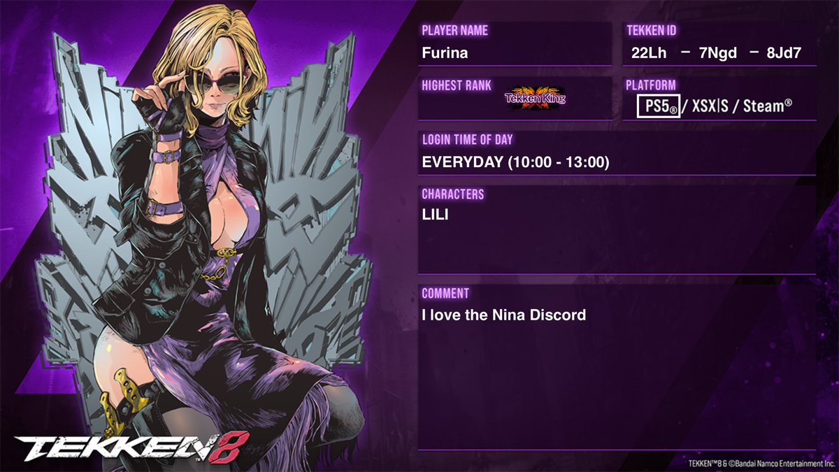 #TEKKEN8_PlayerCard
