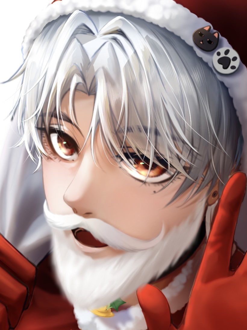 有鬍子vs.沒鬍子
之後會有聖誕賀圖放ibon 給大家印明信片~