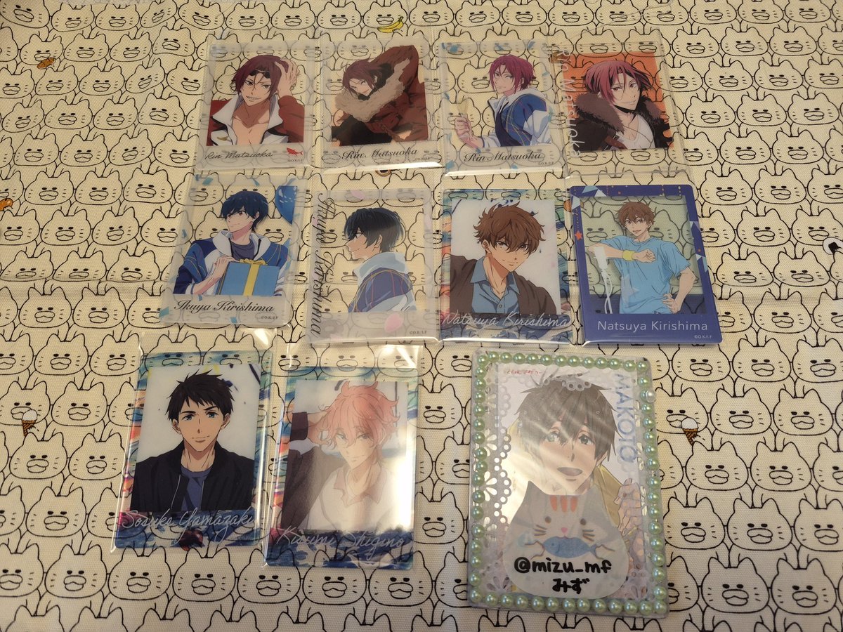 mizu_mf's tweet photo. 【交換希望】
Free!チェキ風クリアカード
(譲)☆凛☆郁弥☆夏也☆宗介☆貴澄　旭　日和　渚　怜
(求)☆遙☆真琴(画像３枚目)　渚　怜
☆は高の遙　真琴と交換優先
検索からでもよろしくお願いいたします https://t.co/c2RZ5ZI4ZP