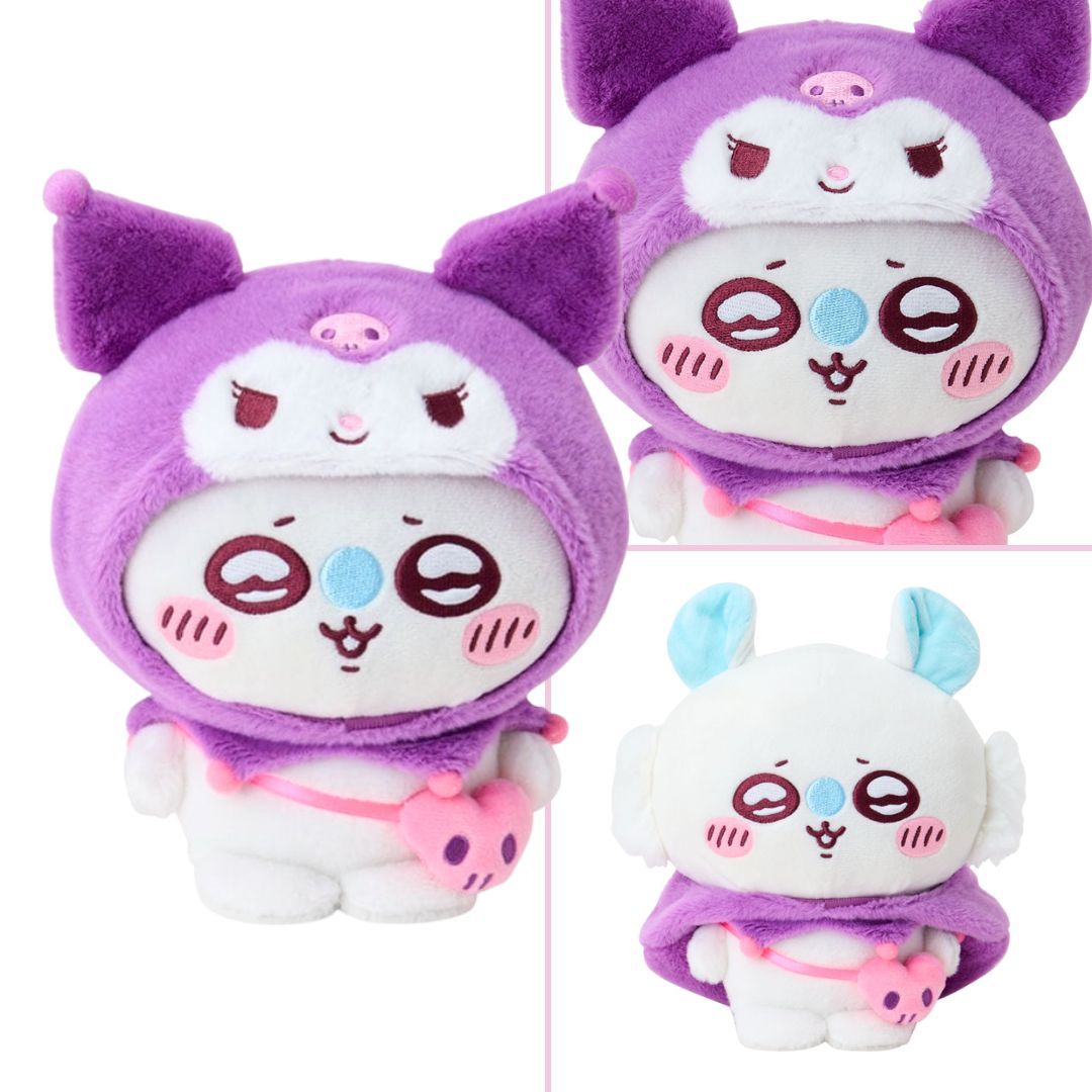 Kuromi x Momonga ぬいぐるみセット Chiikawa x Sanrio - Plush Momonga & Kuromi - Check it out on
