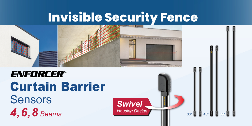 secolarm1's tweet image. ENFORCER Long-Range Curtain/Barrier Sensors deliver powerful perimeter protection for windows, doorways, skylights, fence tops, walls, and other confined spaces—indoors or outdoors.
Secure every entry point. Built for peace of mind. #ENFORCER #SECOLARM #Securitysolutions
