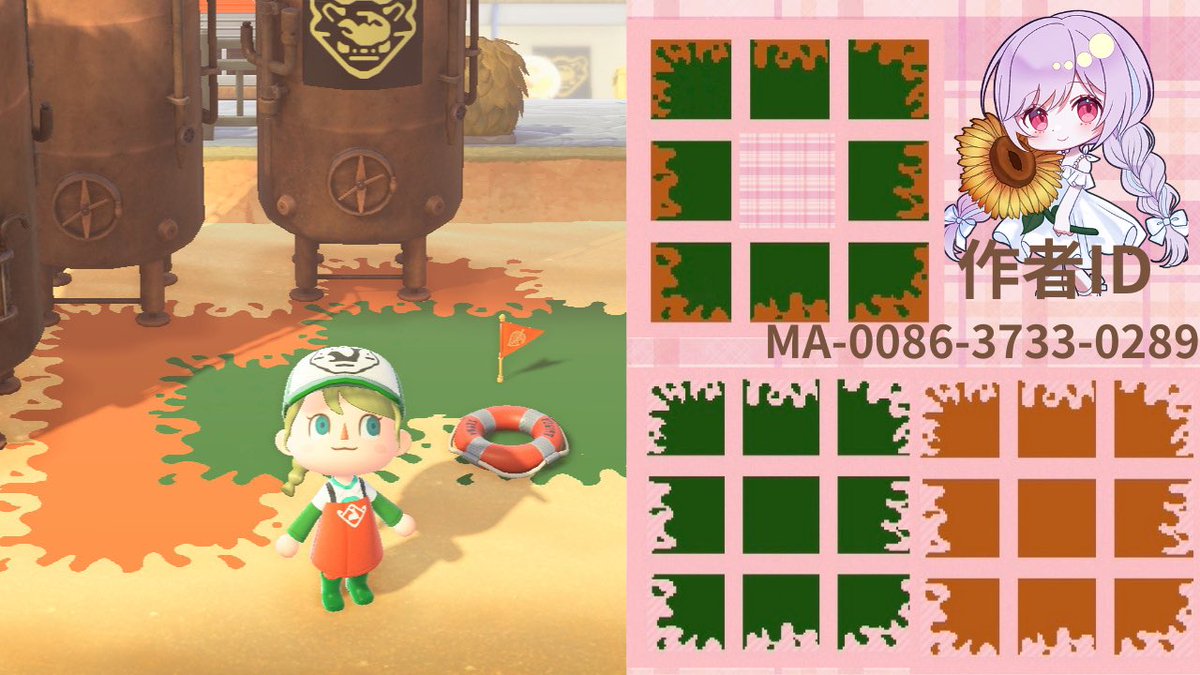 Mahina_La24Maa's tweet photo. サーモンランのインクのマイデザインです🫟🛟
#スプラトゥーン3
#Splatoon3 
#あつ森マイデザイン https://t.co/gWcdb2vf99