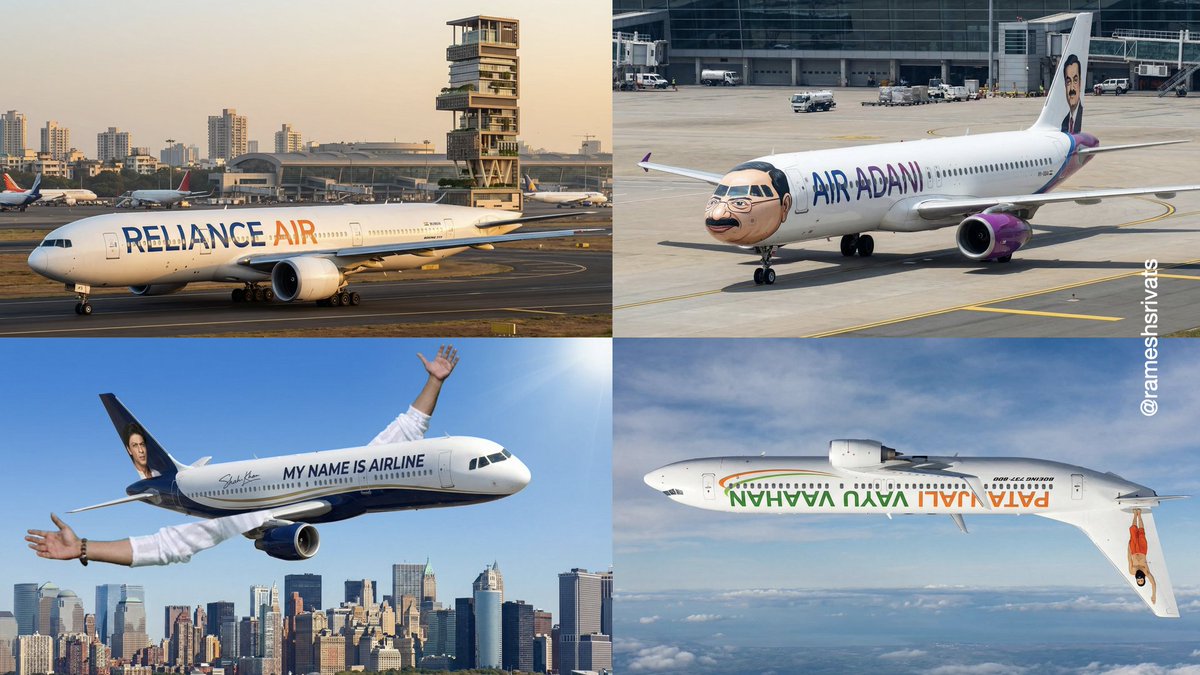 We really need to do something about this near monopoly that IndiGo has. I request prominent Indian citizens to step forward and launch competitive airlines.
For my part, I've already taken care of the plane design...