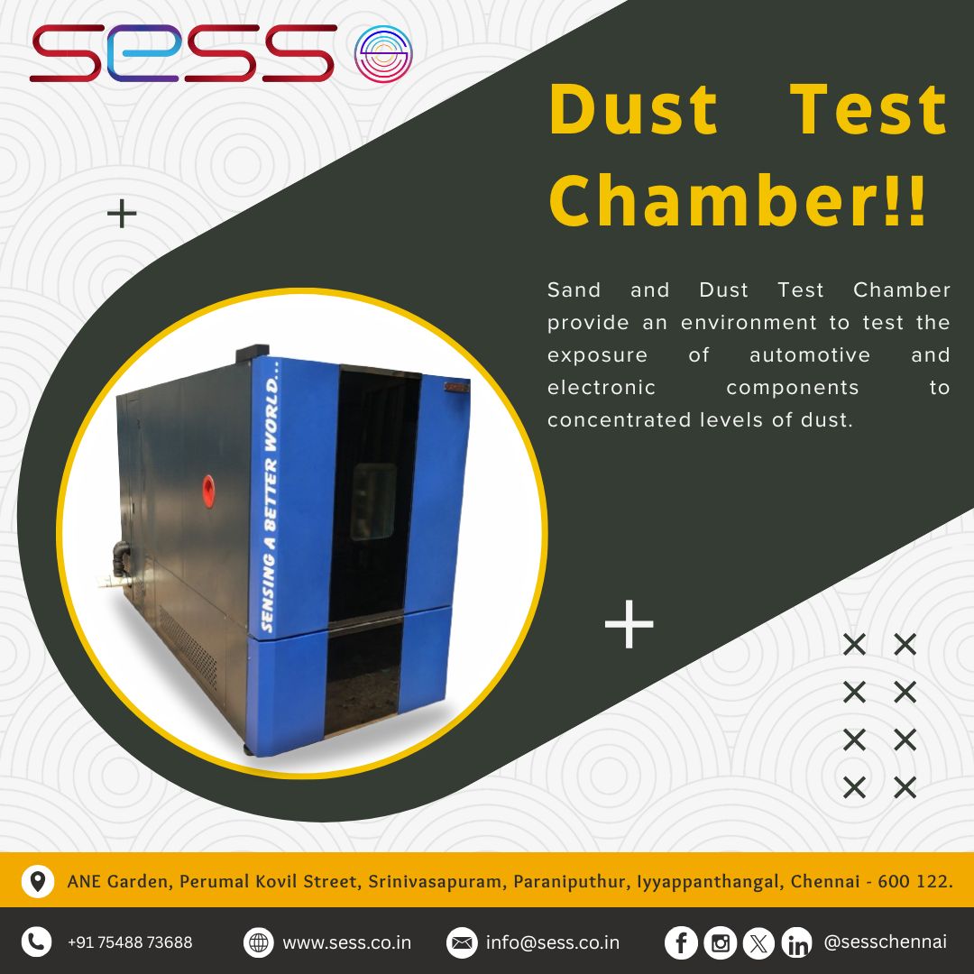 sesschennai's tweet photo. SESS – Sand and Dust Test Chamber!!
#SESS #SriEaswariScientificSolution #sesschennai #SandDustTest #EnvironmentalTesting #MaterialDurability #DustChamber #SandChamber #IndustrialTesting #ClimateTesting #MechanicalTesting #Technology #Durability #TamilNadu #Chennai #India https://t.co/H4IKy2BTbI