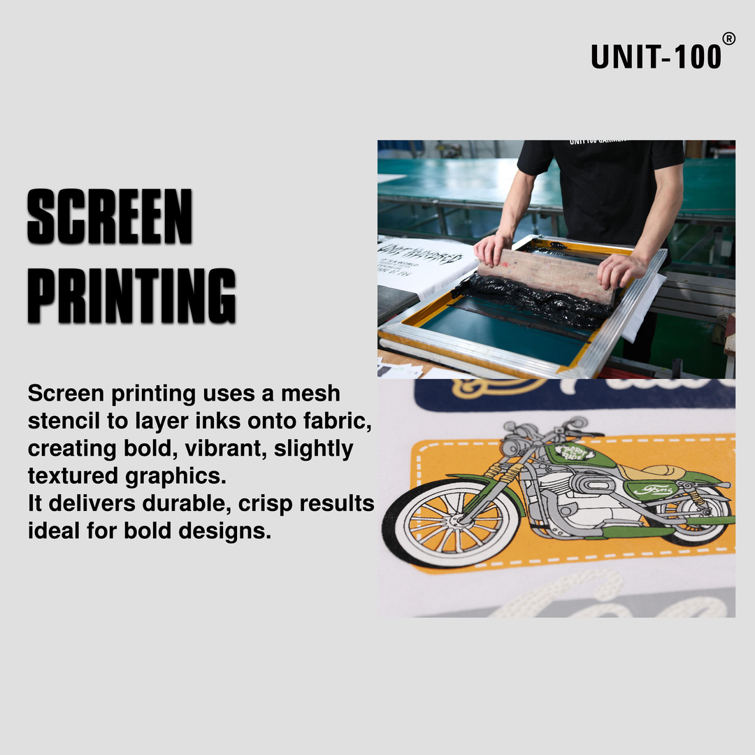 unit100garment's tweet image. Unlock the Power of Custom Printing with UNIT-100! 

Each printing method has its own unique strengths.  Let's connect and find the perfect solution for your custom apparel needs!
Need Help Choosing the Best Printing Method?
#CustomApparel #TshirtPrinting #UNIT100