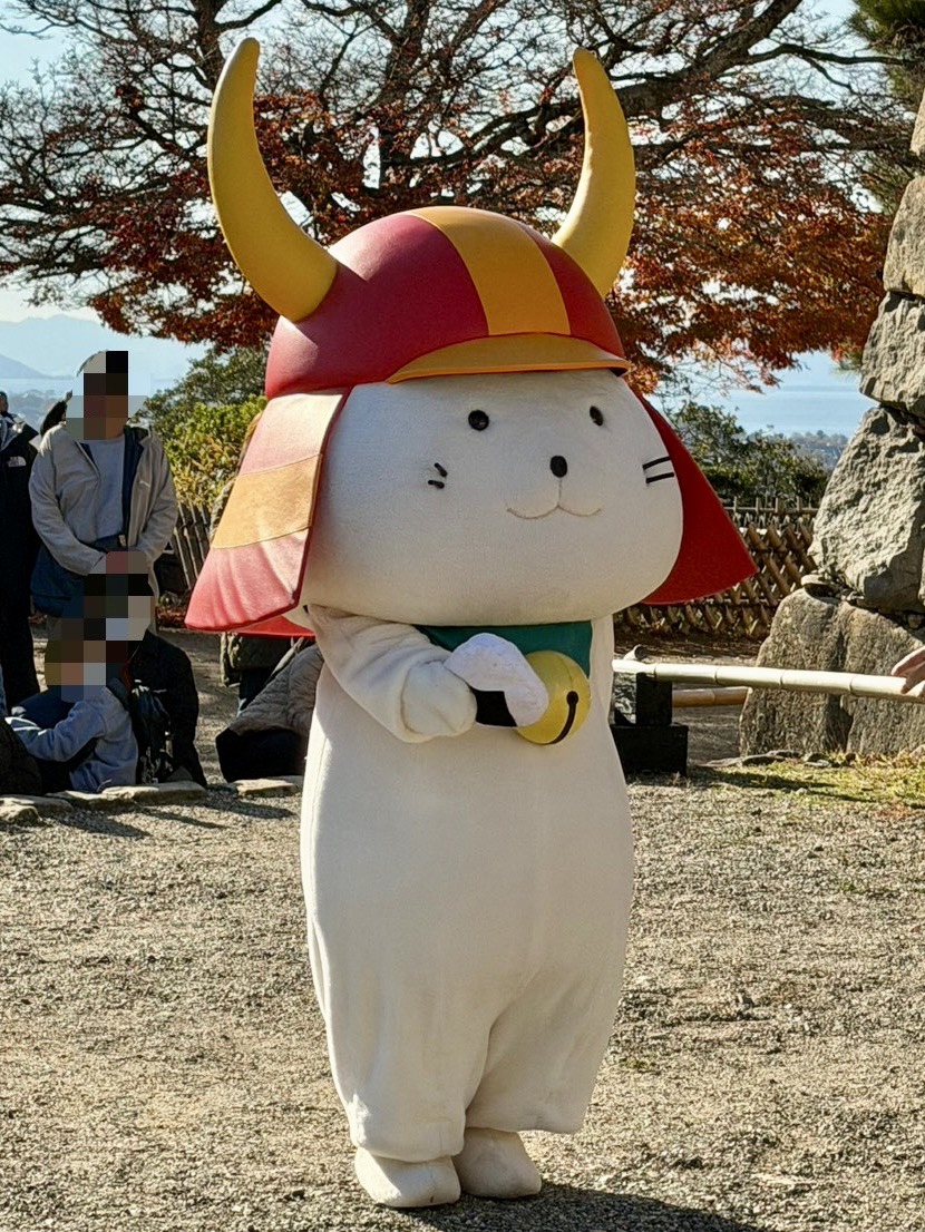 今日の #彦根 は気温は下がったものの、お日様が暖かくお散歩日和でござった☀️
#ひこにゃん 殿はおにぎりを手に、まったりとお散歩を楽しんでおられたでござる

冷え込む日も増えてきたゆえ、味噌や醤油を塗ってこんがりと焼いた、焼きおにぎりが恋しい時期でござるな🍙

#いいのすけ #冬のおにぎり